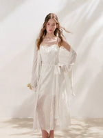 Apricot Embroidered Lace Midi Dress