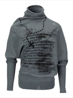 Asymmetric Chain Sweater