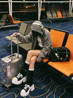 Platform Canvas Short Boots