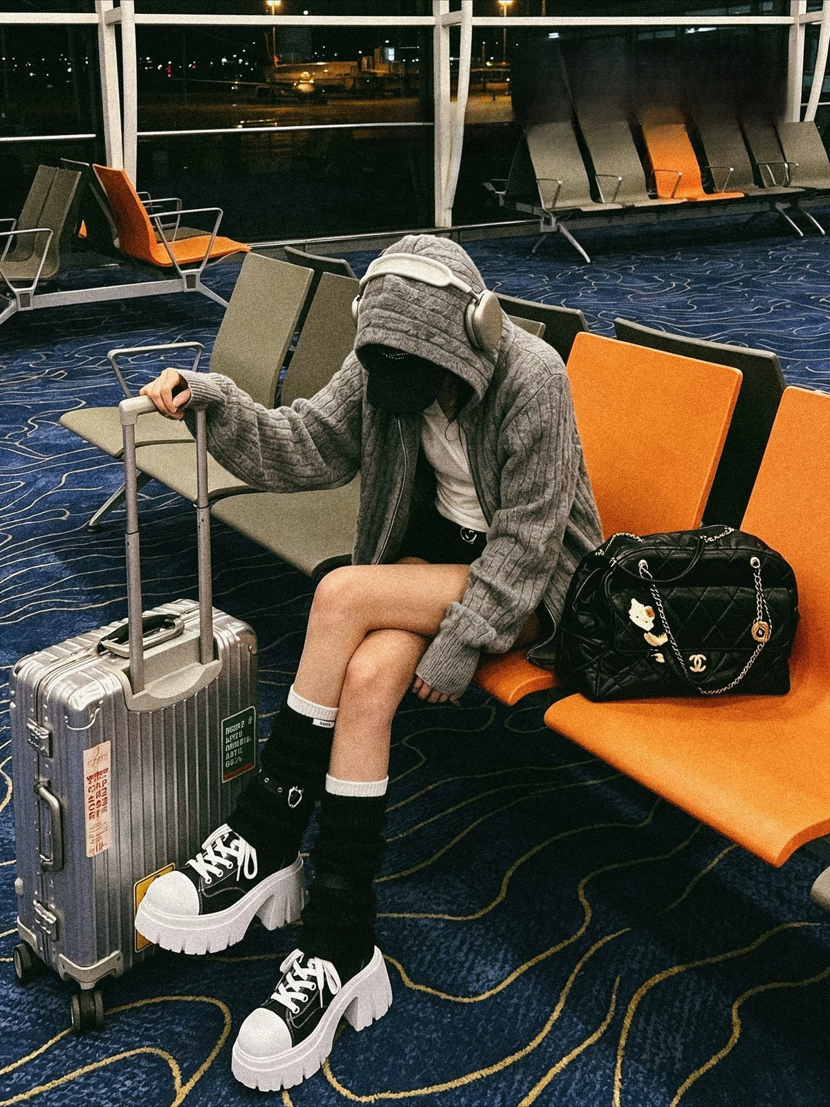 Platform Canvas Short Boots