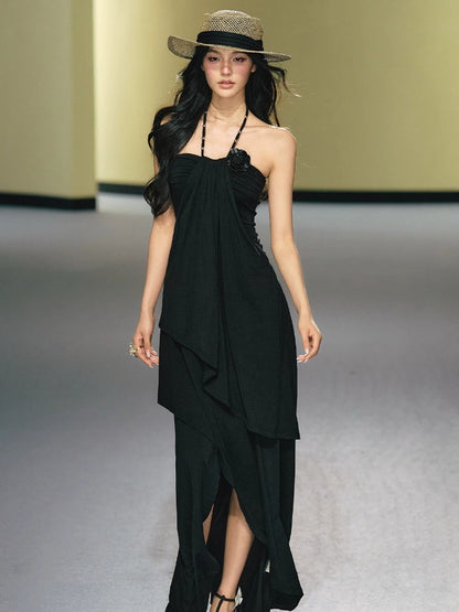 Lyocell Halter Layer Dress