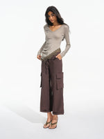 Detachable Strap Cargo Pants