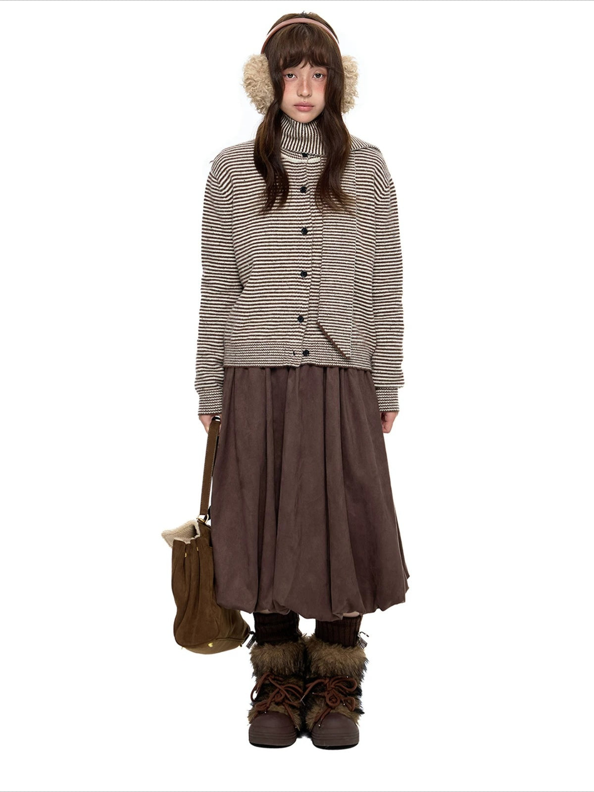 Polar Fleece Knit Cardigan