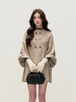 Cable Knit Cape Cardigan