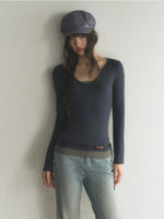 Contrast Layered Top