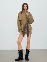 Contrast Panel Utility Jacket