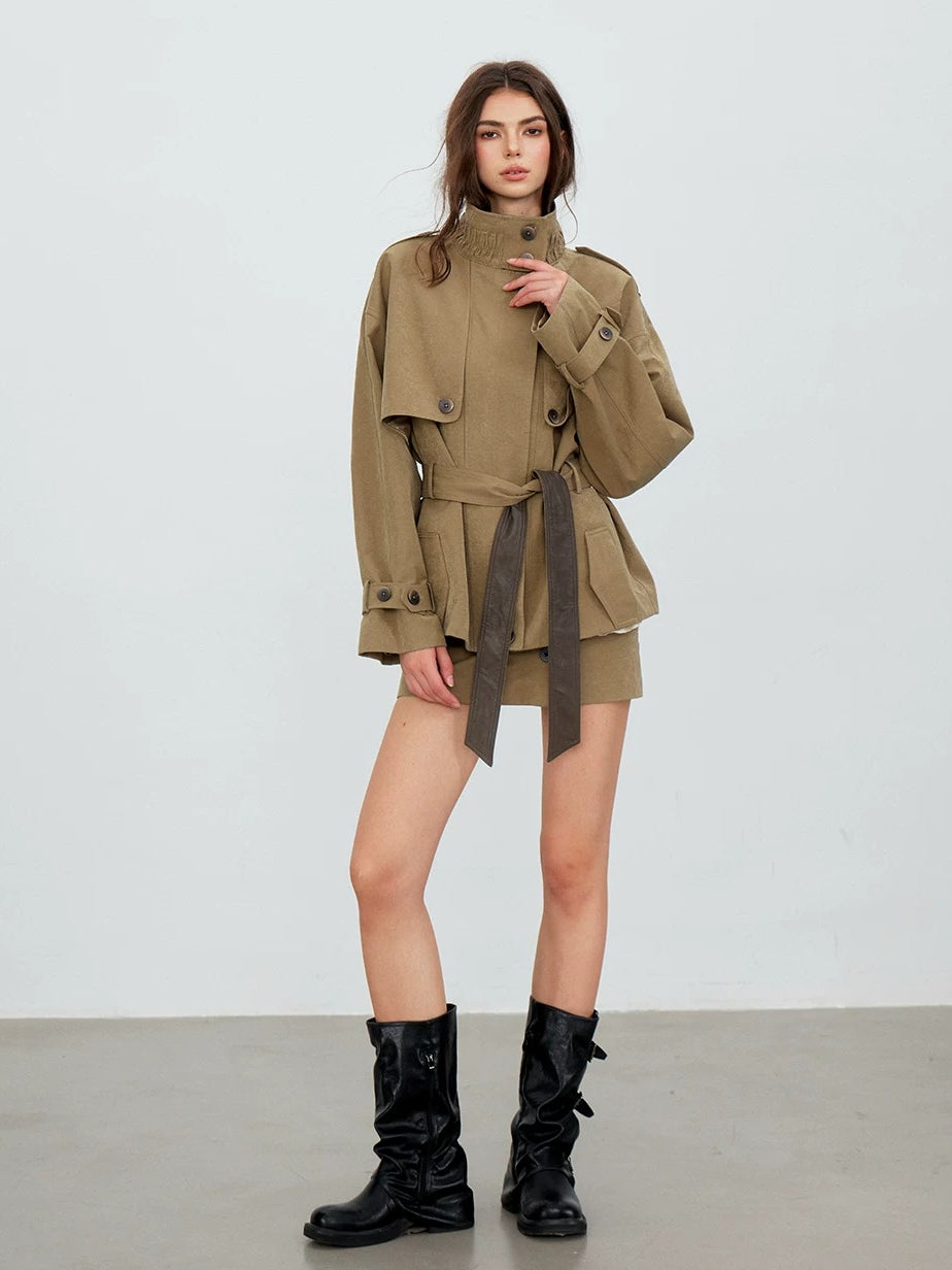 Contrast Panel Utility Jacket