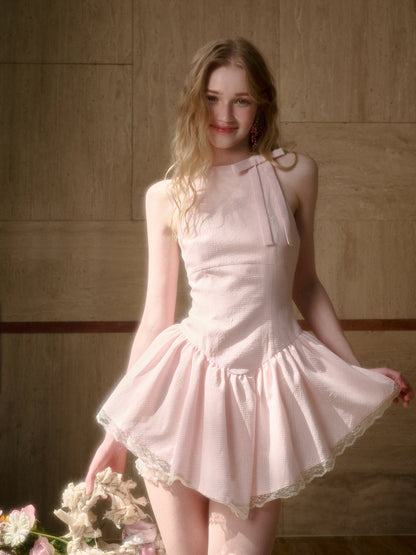 Summer Cool Soft Mist Pink Dress
