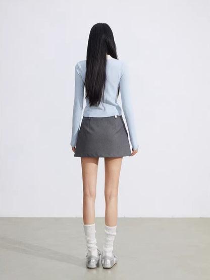 Black &amp; Blue Polo Knit Top