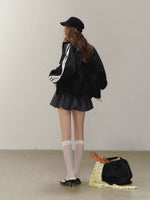 Side Zip Stand Collar Jacket