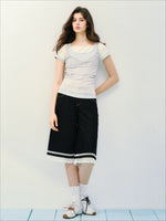Lace Layered Knit Tee