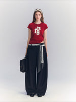 Polka Dot Straight Pants