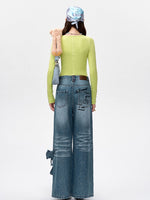 Handwritten Logo Pocket Straight Leg Jeans