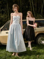 Blue Cotton Maxi Dress