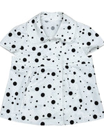 Polka Dot Puff Sleeve Blouse