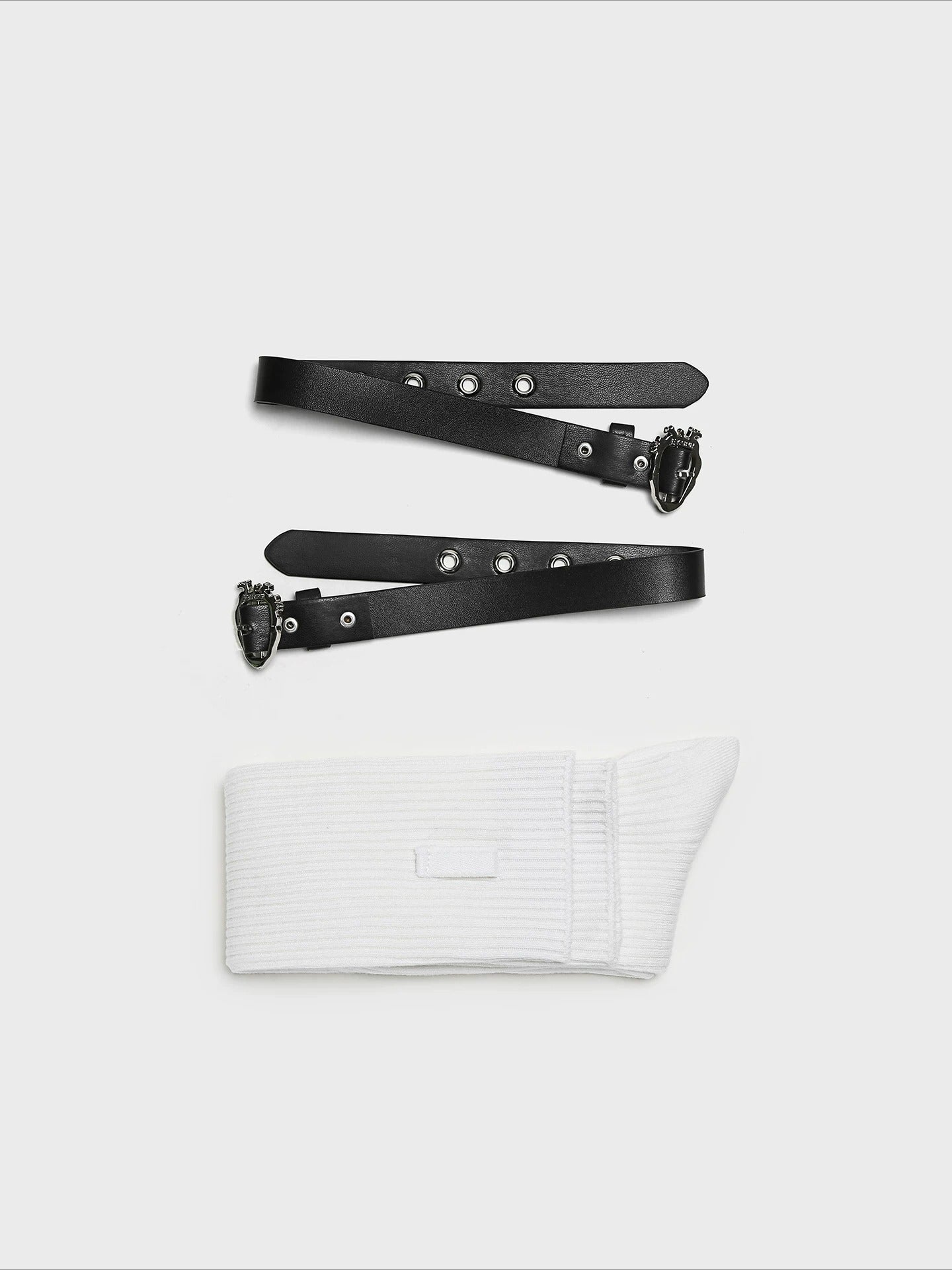 Belt Ribbed Socks