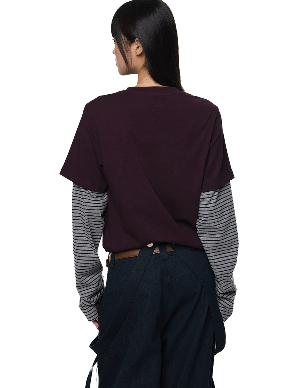 Layered Graphic Stripe Tee
