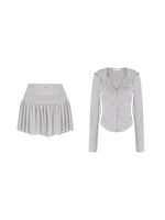 Lyocell Hooded & Skirt Set
