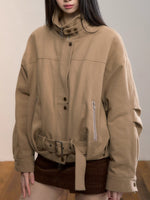 Gradient Faux Fur Cotton Coat