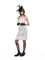Burnout Knit Midi Skirt