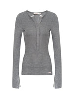 Lace Trim Layered Knit Top