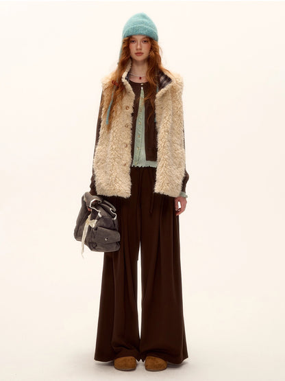 Contrast Layered Knit Cardigan