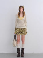 Colorblock Layered Knit Top