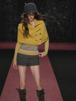 Vintage Cape Knit & Shorts Set