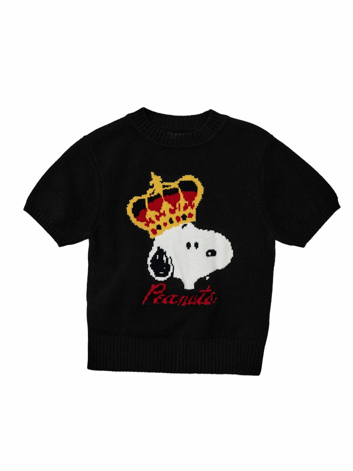 Snoopy Jacquard Wool Knit Sweater