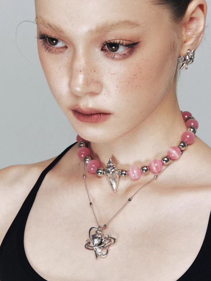 Seashell Star Pendant Necklace