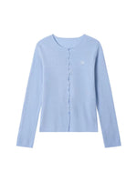 Wool Wave Knit Cardigan