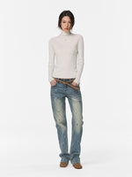 Retro Washed Slim Denim Jeans