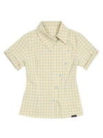 Plaid Slim Short Sleeve Shirt