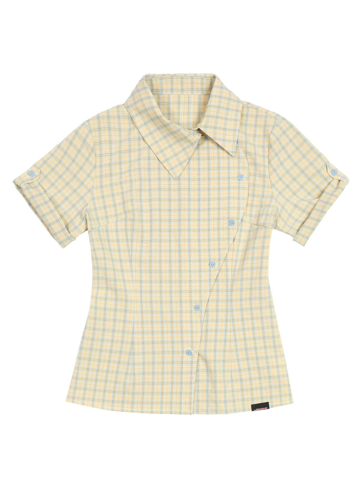 Plaid Slim Short Sleeve Shirt
