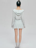 Waffle Knit Hoodie Set
