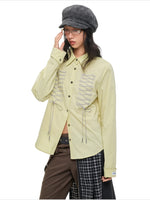 Lace-Up Bow Detail Relaxed Shirt