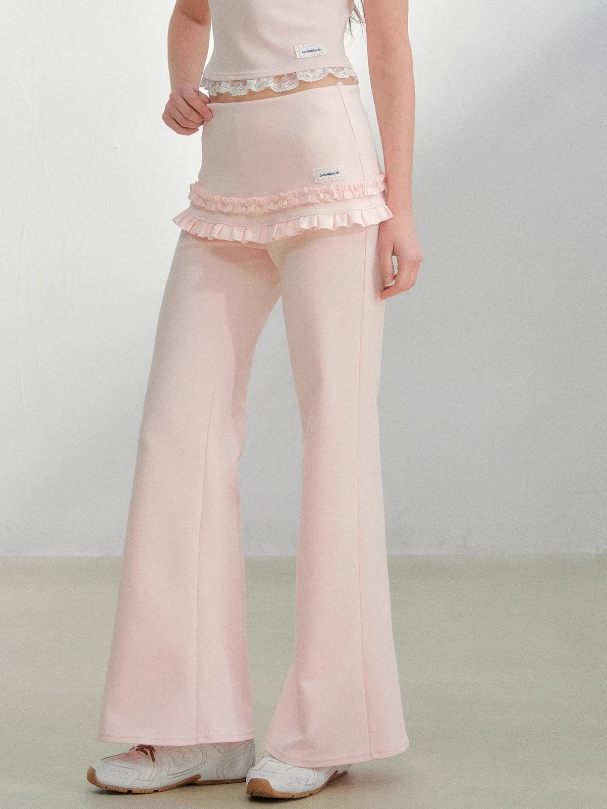 Lace Trim Camisole Set
