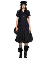 Ruched Puff Sleeve Shirt