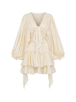 Romantic Ruffle Sleeve Dress
