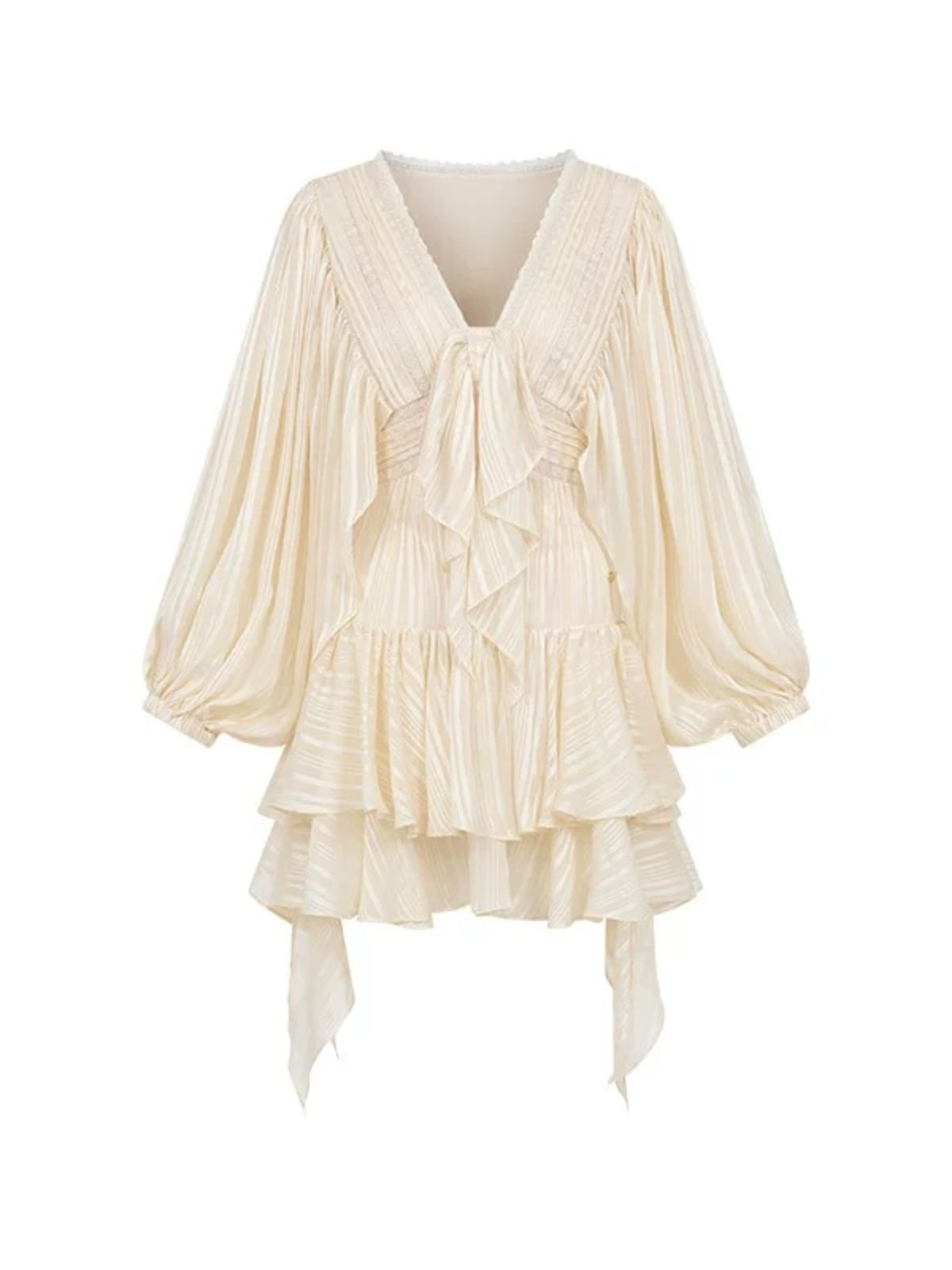 Romantic Ruffle Sleeve Dress