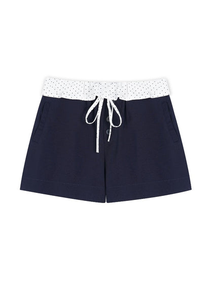 Polka-Dot Off-Shoulder Top &amp; Skirt Set