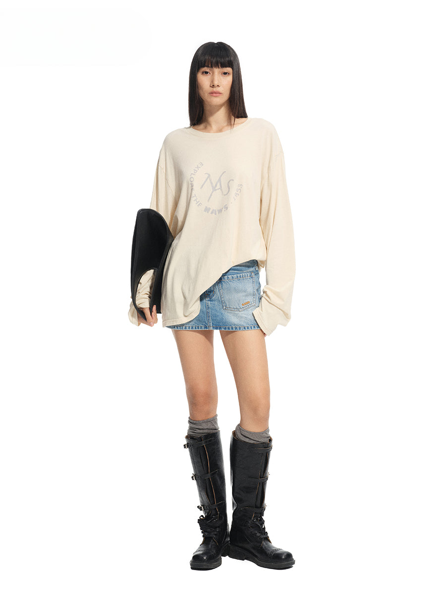 Vintage Washed Casual Loose T-Shirt