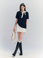 Polka Dot Bow Top