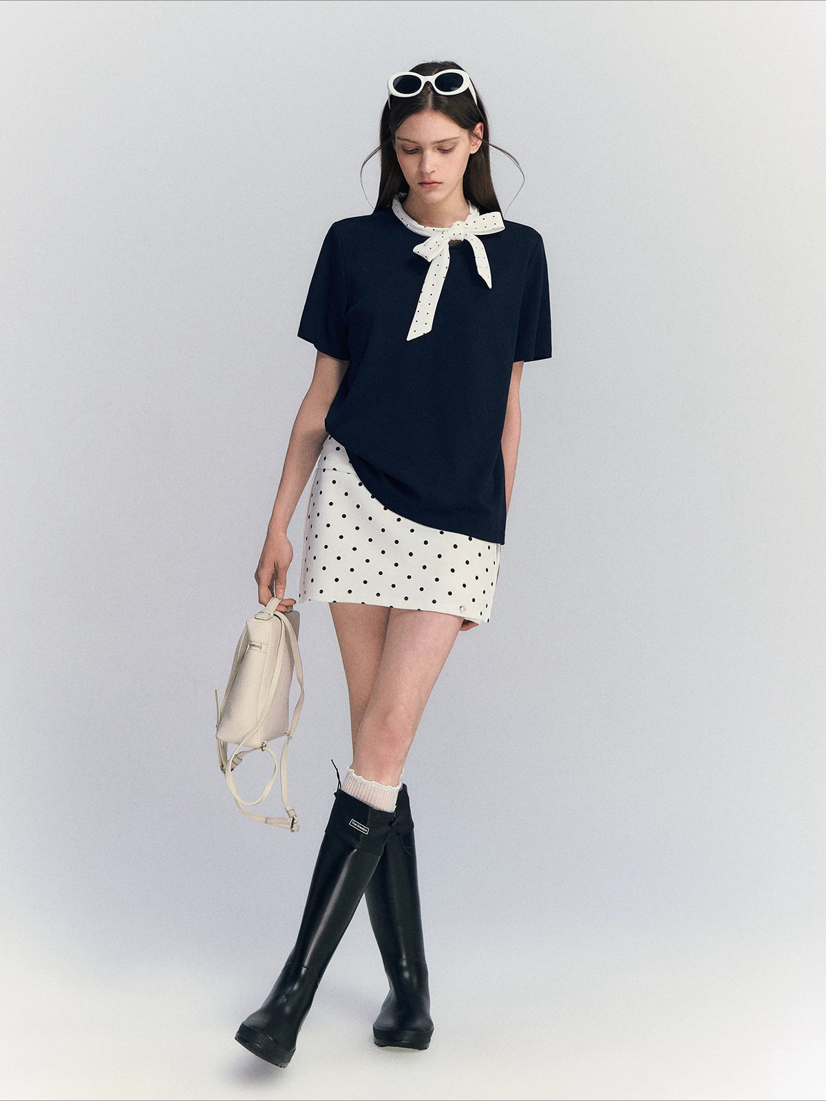 Polka Dot Bow Top