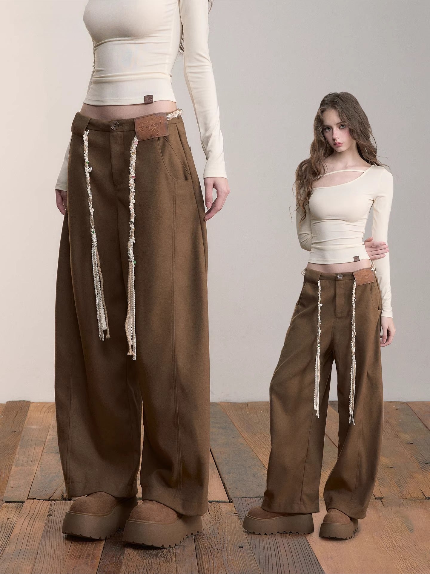 Wide-Leg Relaxed Pants