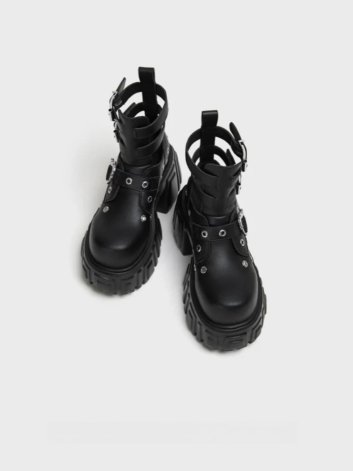 Chunky Roman Platform Boots