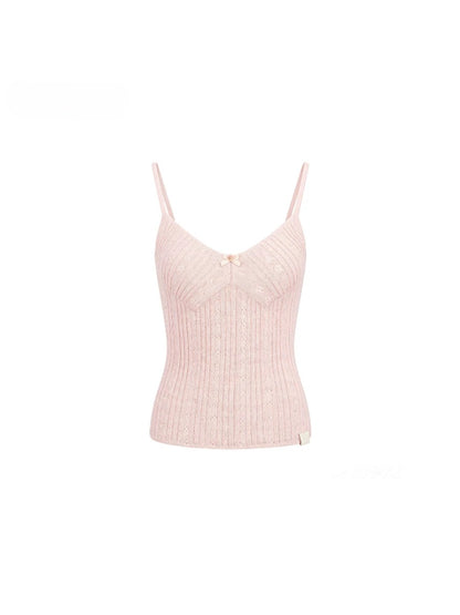 Knit Cardigan Camisole Set