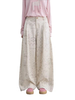 Paisley Curved Wide Pants