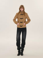 Vintage Wool Blend Toggle Coat