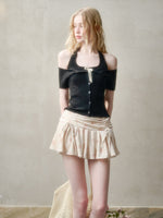 Summer-Colored One-Shoulder Cardigan